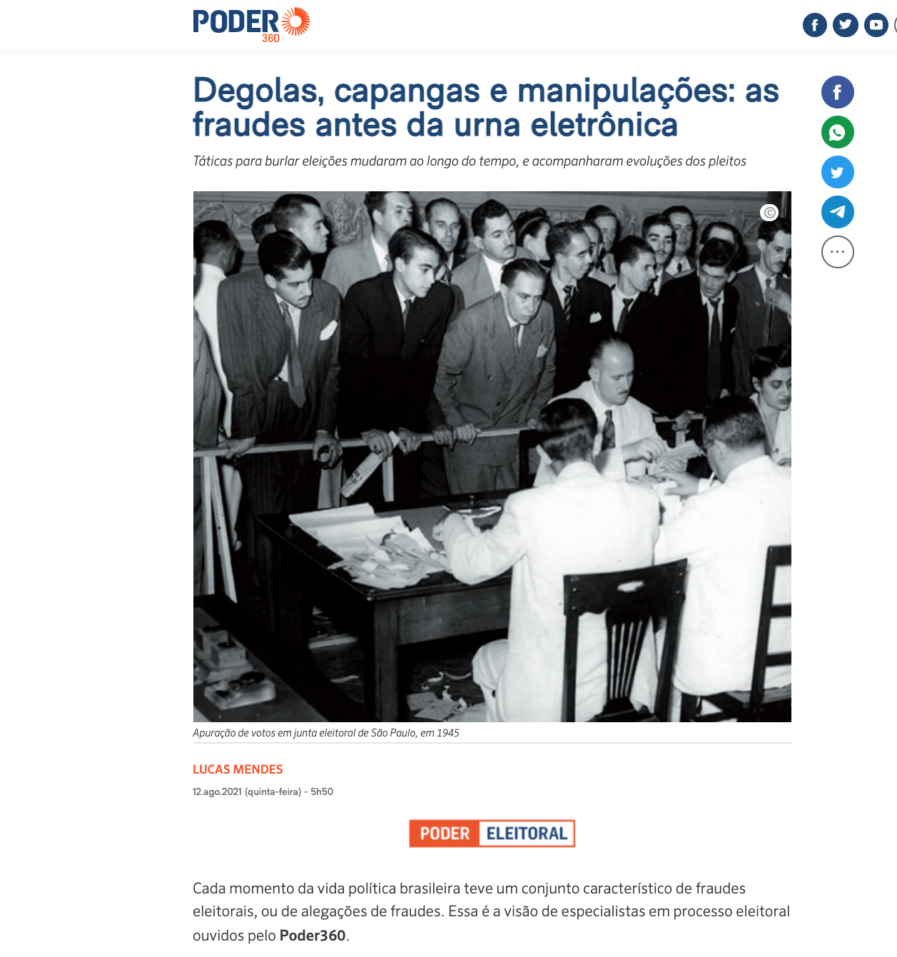 As fraudes antes da urna eletrônica